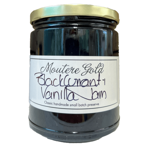 Moutere Gold Blackcurrant and Vanilla Jam